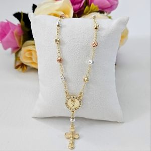 St Jude Decade Rosary Gold Plated Bracelet